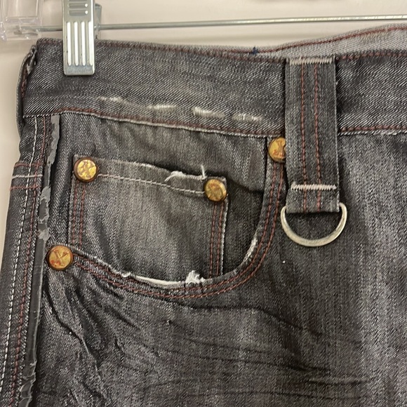Vintage   Men’s 1990s Luxe metallic men’s jeans by X-ray 34/30 relaxed fit - Picture 6 of 9